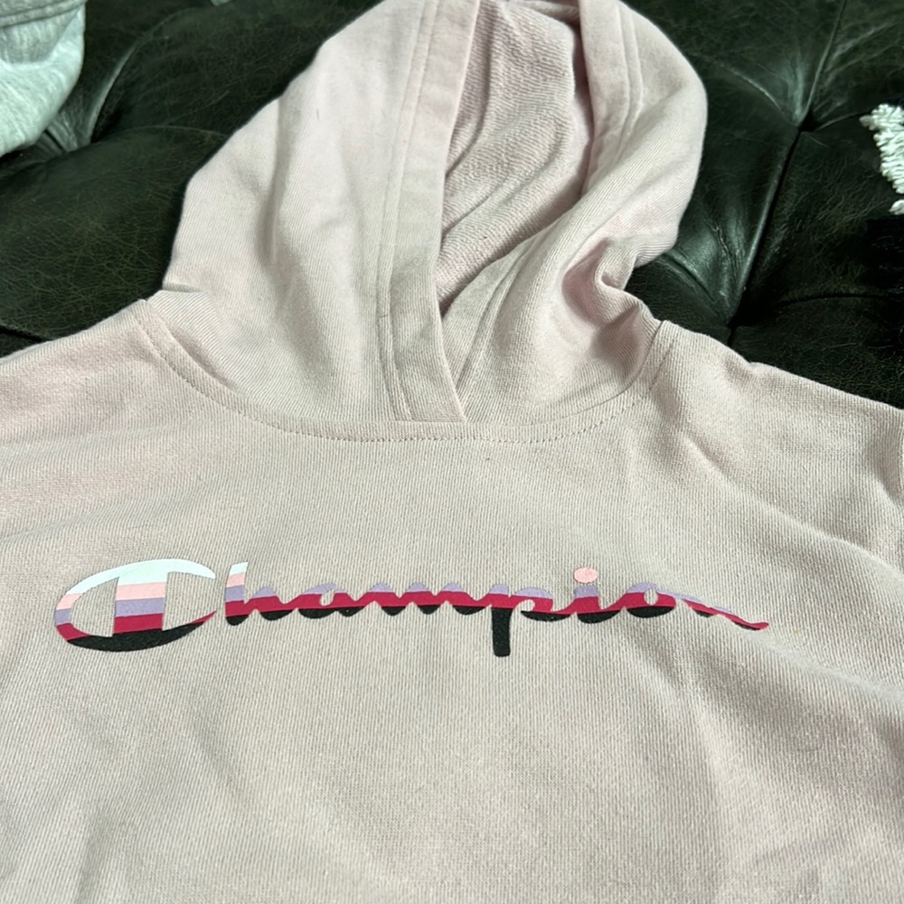 Rose colored champion hoody